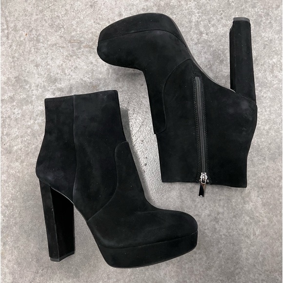 NWOB $99 Gianni Bini Kianne Suede Platform Boot 9.5 - Picture 6 of 7